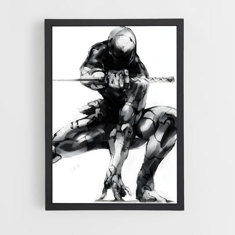 Poster Gray fox – affiche Metal gear solid (vue 2)